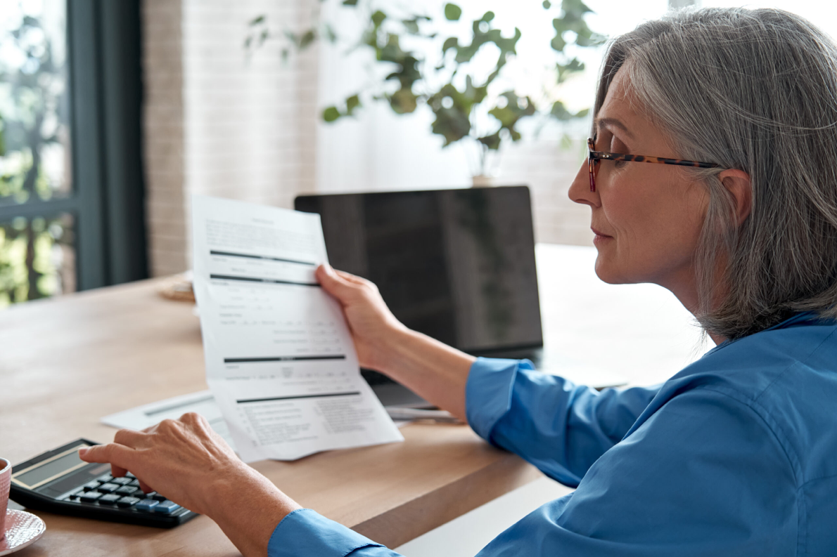 Reviewing pension paperwork